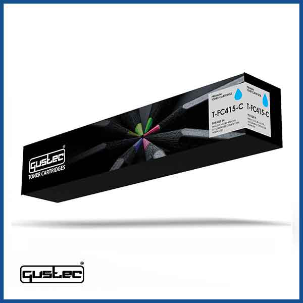 GUSTEC Toshiba T-FC415 Cyan Compatible Toner